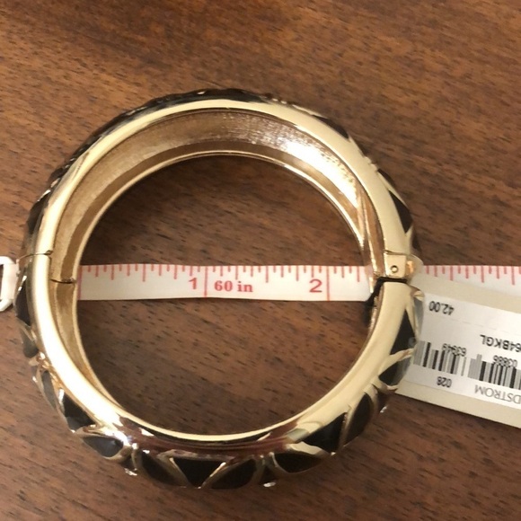 Sequin by Nordstrom Black Enamel Bangle Bracelet - Picture 5 of 6